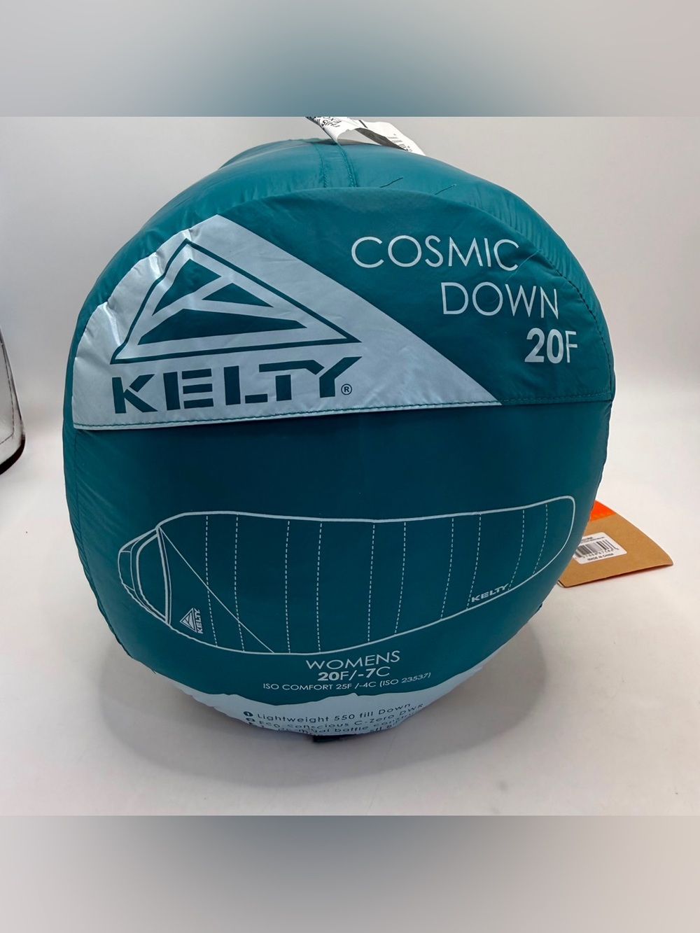 Kelty Cosmic Down 20 Women’s Sleeping Bag 550 Fill Reg RH 20°F New w/Tags